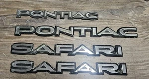 1988 1989 Pontiac Safari Station Wagon Emblems OEM GM PMD - Picture 1 of 9