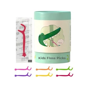 Kids Flossers Multiple Fruit Flavor, Floss Picks for Children of All Ages - I... - Picture 1 of 8