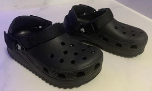 Zueco de excursionista Crocs clásico para mujer talla 7 negro confort salón - Imagen 1 de 7