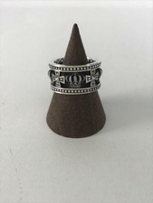 Justin Davis MEDIEBAL WEDDING BAND ring SV925 9 JP Silver SRJ175 Size US 5