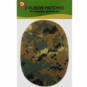 ULTRAHOLD 2 Duck Iron-On Elbow Patches 4.5 x 5.5 in - Digital Camo - Picture 1 of 2