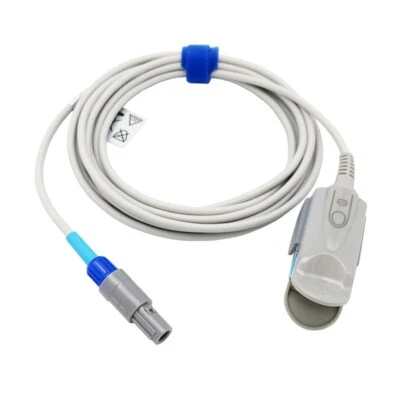 REDY-MED 3m 6pin 40° keyed Direct-Connect SpO2 Sensor Adult Clip for Draeger Vista 120