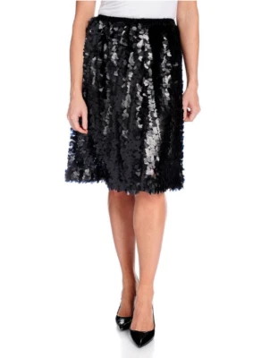 Marc Bouwer 2X Plus Black Sequin Short Skirt Holidays Christmas New - Image 1 of 4