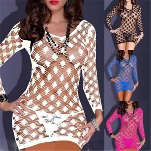 Fishnet Body Stockings Bodysuit Babydoll New Sleepwear Women's Adult Lingerie US - Picture 1 of 7