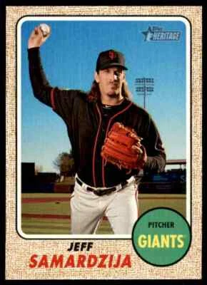 2017 Topps Heritage Jeff Samardzija #121 San Francisco Giants - Image 1 of 2