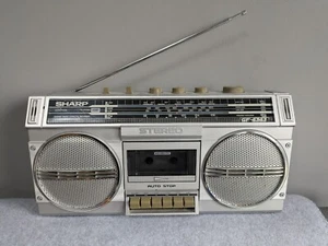 VTG SHARP GF-4343 Ghetto Blaster Boom Box Sereo Cassette Radio Read 👇 Please - Picture 1 of 10