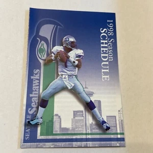 1998 Seattle Seahawks NFL Football Spielplan Schucks - Bild 1 von 2