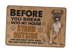Boxer Dogs Doormat Welcome Mats Entry Front Door Mat 30*18 Inch Home Decor 7 - Picture 1 of 7