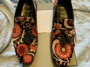 TOM FORD Scarpe Scarpe Ricamate Taglia Stampata 9 1/2 - Foto 1 di 12