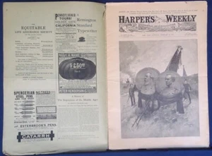 HARPERS VOL XXXV FEB 28 1891 FUNERALS GENERAL SHERMAN ADMIRAL TWO CENTERFOLDS - Picture 1 of 13