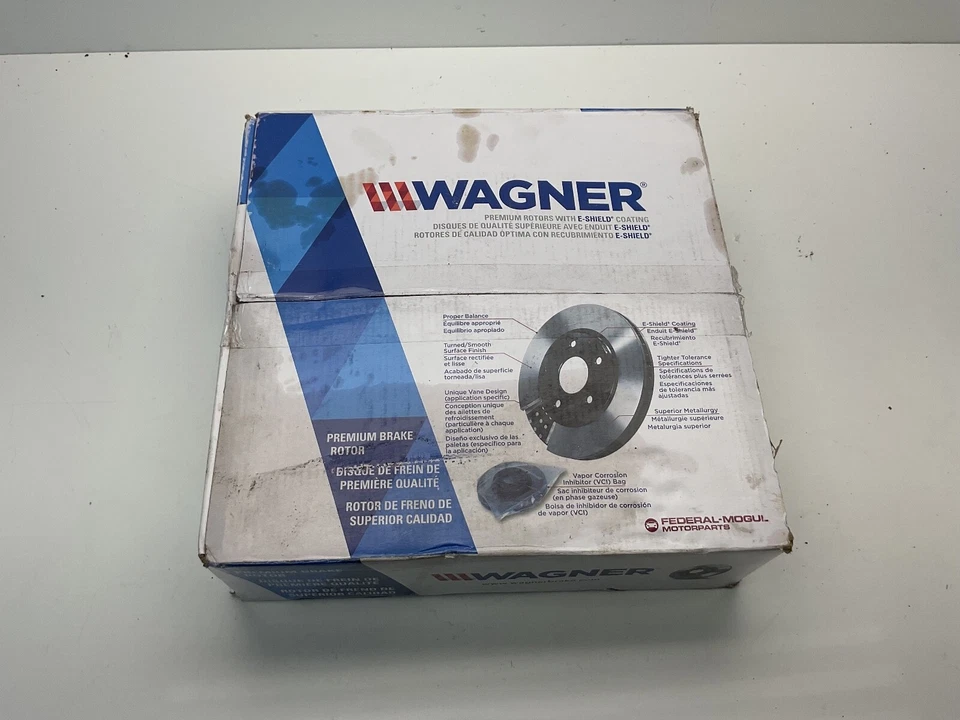 Rotor de freno de disco Wagner Brake BD126252E para modelos seleccionados de Hyundai Kia 01-10 Foto 1 de 4