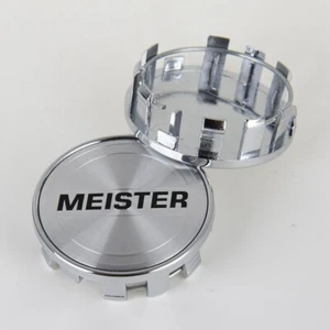4 x Quality 54 mm for Work MEISTER Silver Alloy Wheel Center Caps Rim Hub Caps - Picture 1 of 4