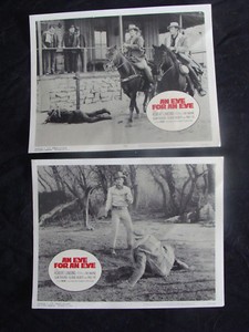 AN EYE FOR AN EYE Lobby card set ROBERT LANSING SLIM PICKINS 1966