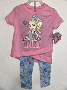 JoJo Siwa Girls' Short Sleeve T-Shirt and Leggings Set Toddler Size 2T or 4T A7 - Picture 1 of 10