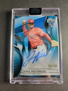 Jamie Westbrook 2025 Topps Chrome Black Rookie Encased Blue Refractor Auto /150 - Bild 1 von 2