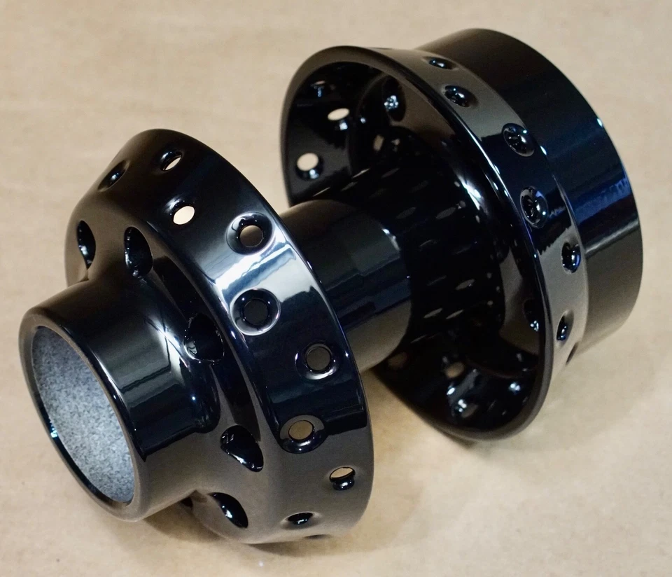 Harley Davidson Rueda Delantera Eje de Rueda 40 Radios Wheel Hub Frontal Negra - Imagen 1 de 4