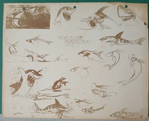 Disney's Peculiar Penguins RARE Model Sheet Silly Symphony 1934 B - Picture 1 of 1