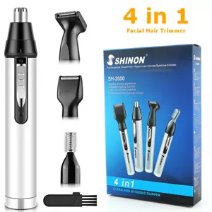 Nose Hair Trimmer For Men Rechargeable Ear and Nose Hair Trimmer Eyebrow Beard - Picture 1 of 10