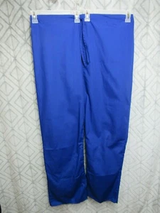 New Natural Uniforms Scrub Pants Size 3X Blue 1/2 Elastic Waist Career Work  - Picture 1 of 4