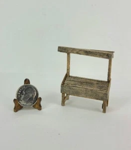 Vintage Artisan Fruit Flower Vegetable Stand 1:48 Dollhouse Miniature Railroad - Picture 1 of 6