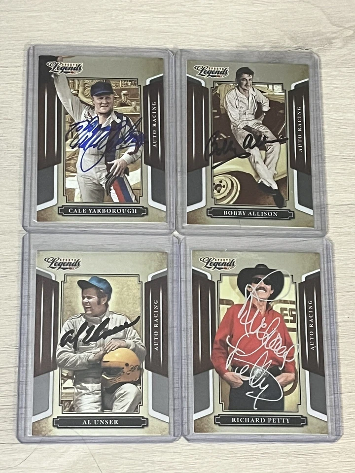 LOT OF (4) 2008 DONRUSS AUTO RACING LEGENDS SIGNED AUTOGRAPHED CARDS! - Image 1 of 1