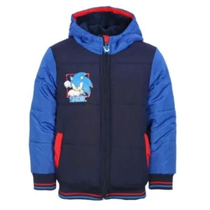 Sonic The Hedgehog Kinder Winterjacke Jungen Jacke mit Kapuze 98 bis 128 - Bild 1 von 4