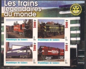 Guinea World Legendary Trains Railway Rail Locomotives Rotary/private issue/ 8 - Picture 1 of 1