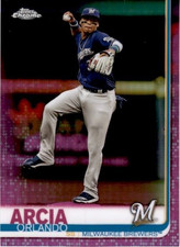 2019 Topps Chrome PINK #189 Orlando Arcia - Milwaukee Brewers