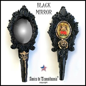 black mirror frame witchcraft kit starter magic ritual witch altar lucifer satan - Picture 1 of 24