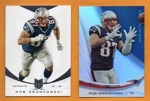Rob Gronkowski 2013 Panini & Topps 2 card lot New England Patriots NM/MT - Picture 1 of 2