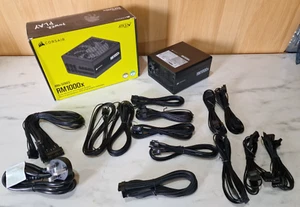 Corsair RM1000X 1000w Modular PC Power Supply PCI-E 5.1 ATX 3.1 PSU CP-9020271 - Afbeelding 1 van 13