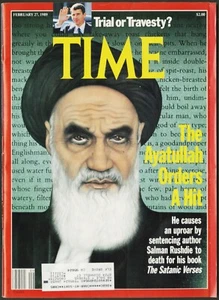 FEBRUARY 27 1989 TIME MAGAZINE, THE AYATULLAH KHOMEINI ORDERS A HIT, MEL ODOM - Picture 1 of 2