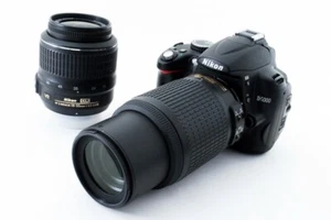 Nikon D5000 12.3MP 18-55/55-200mm Lens Set [Exc+++] w/8GB SD Card,Strap [47] - Picture 1 of 11