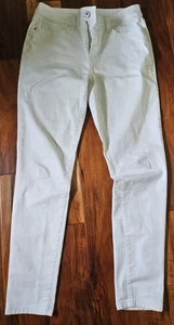 Pantalones blancos para mujer St. Johns Bay de pierna ajustada talla 8 - Imagen 1 de 7