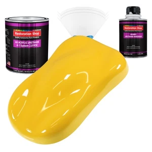 Restoration Shop Sunshine Yellow Acrylic Urethane Quart Kit Auto Paint - Picture 1 of 5