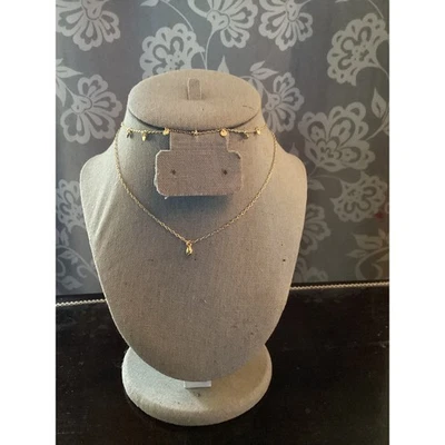 Juego de collar en capas Madewell delicados dijes tono dorado Foto 1 de 4