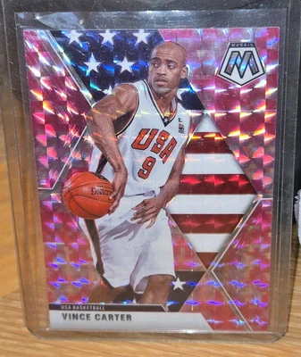 Panini Mosaic 2019-20 camuflaje rosa Prizm #258 Vince Carter Team EE. UU. Foto 1 de 2