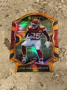2020 Select Concourse Orange Die cut #54 Clyde Edwards-Helaire RC Chiefs PWE - Picture 1 of 2