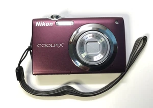 NIKON COOLPIX CAMERA #S3000 - COLOR PURPLE - WITH CHARGER - TESTED - Picture 1 of 7