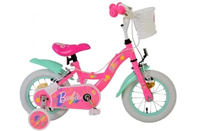 Volare Barbie Kinderfahrrad für Mädchen - 12 Zoll - Rosa - Bild 1 von 4