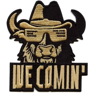 We Comin' Bison Patch Colorado Football Coach Embroidered Iron On - Picture 1 of 2