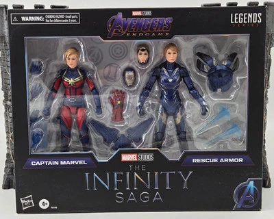 Marvel Legends Avengers Captain Marvel & Pepper Potts Rescue Suit 6" 2 Pack Set - Image 1 of 4