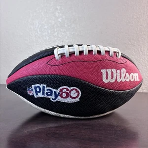 Wilson NFL Play 60 Flag Football Peewee Ages 6-9 (uninflated) WTF1763 Black/Red - Picture 1 of 10