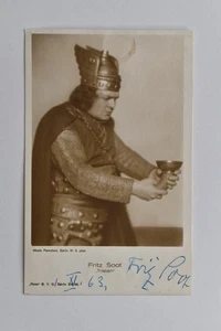 Fritz Soot - Opernsänger Autogramm 1963 - original Autogramm - - ca. 13x8cm - A - Picture 1 of 1