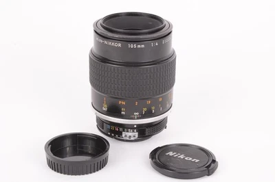 Nikon Micro-Nikkor 105mm f/4 Ai Manual Focus F-Mount Macro Lens #H-RC10334 - Image 1 of 4