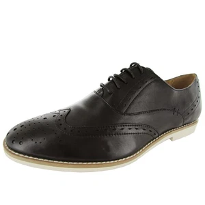 Steve Madden Mens Bolten Wing Tip Oxford Shoe, Black, US 8 - Picture 1 of 3