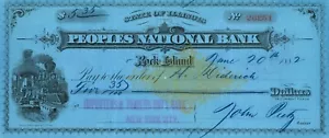 3-Piece Check Collector's Lot - 1882-1900 - Picture 1 of 6