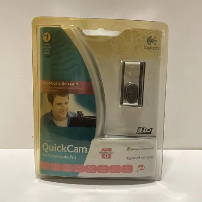 Logitech QuickCam for Notebooks Pro USB-2.0 WebCam w/Microphone 1.3MP  Brand New - Image 1 of 4
