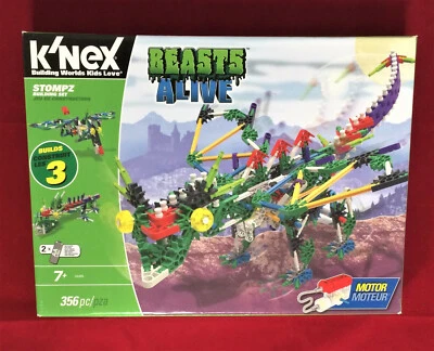 K'NEX Beasts Alive Stompz Dinosaur Building Set # 34485, 356 Pieces with Motor - Image 1 of 4