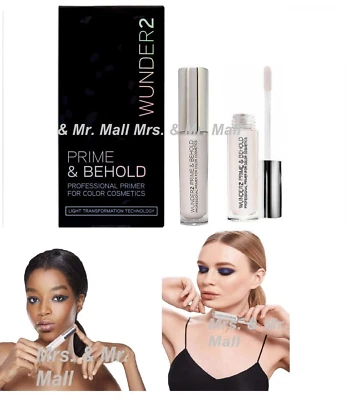 2x Wunder2 Prime & Behold Primer For Color Cosmetics,  0.17 oz NEW & SEALED - Image 1 of 4